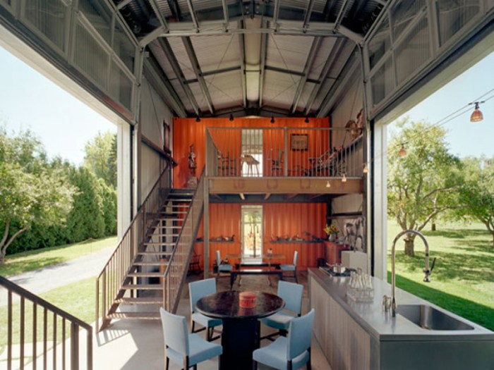 Container home interior design